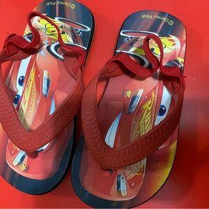 EUC H&M Official Disney Lightning McQueen Kids' Summer Beach Sandals 7.5-8